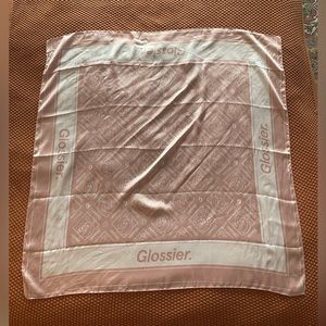 NWOT glossier silk scarf never worn